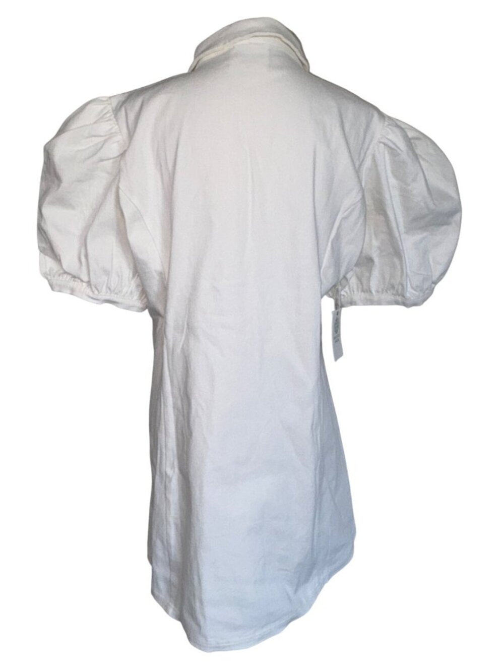 Tuckernuck Hyacinth House Front Zip Denim Mini Dress in White New Womens - Picture 8 of 11